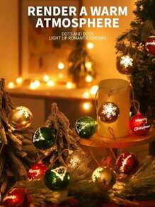 1 dây đèn hình quả bóng Giáng sinh nhấp nháy nhiều màu sắc dùng cho Giáng sinh, trang trí năm mới, thích hợp để trưng bày, phòng khách, trang trí phòng Trang trí Giáng sinh Đèn Giáng sinh Trang trí phòng ngủ Trang trí nhà Trang trí tiệc Lễ hội ngày lễ Quà tặng Giáng sinh Lễ tạ ơn Trang trí cây thông Noel Đồ trang trí - Nhiều màu - Xem 6