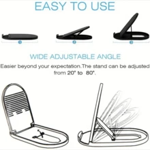 3pcs Mobile Phone Stand Plastic Foldable Desktop Stand For Cell Phone Tablet Universal Desk Phone Holder Smartphone Bracket - Multicolor - View 3