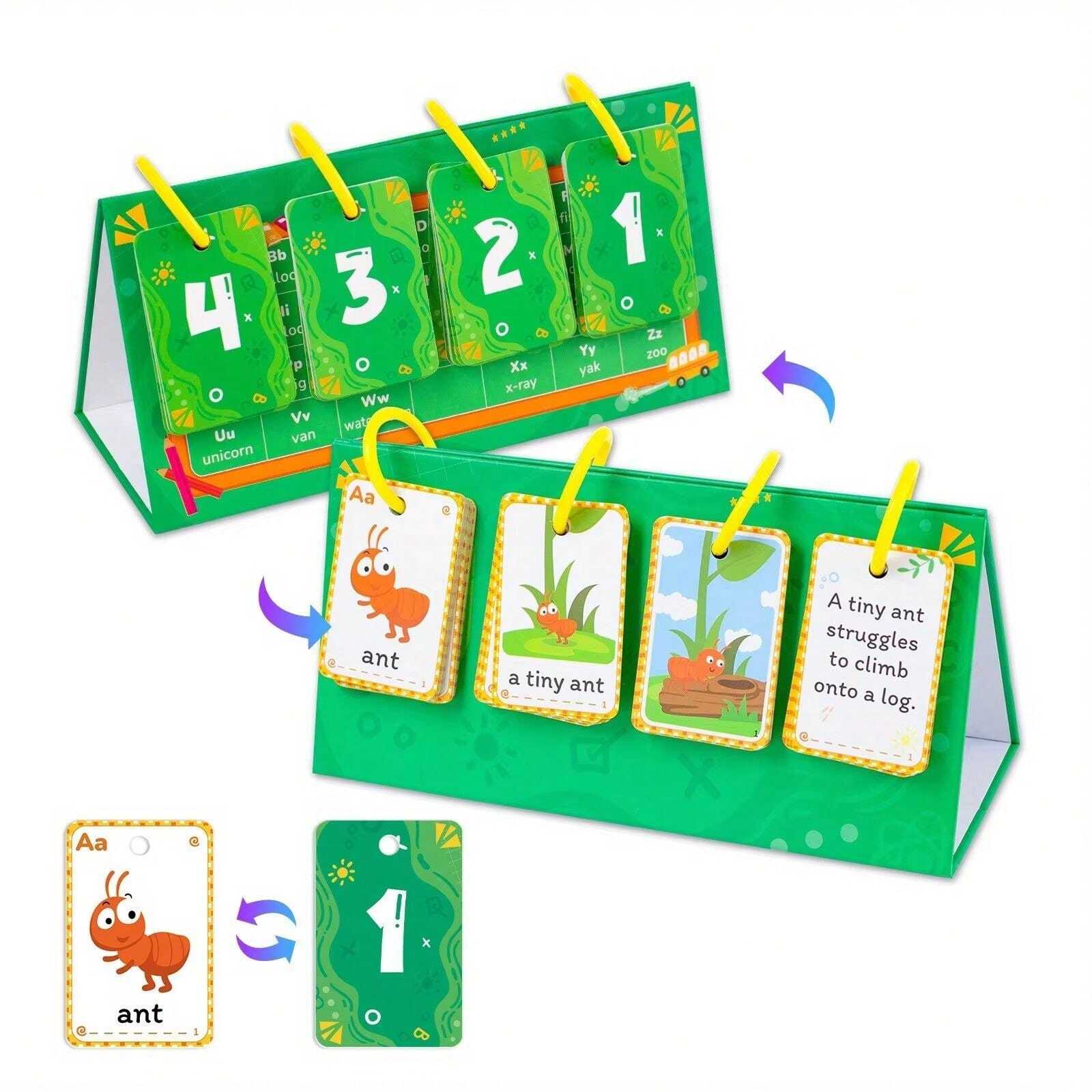 104cards English Sotry Phrase Training Flip Chart Activity Educational