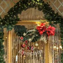 Green Wire Garland 200 Branches Garland 2.70 Meters Ornament Christmas Decoration For Home Tree - 綠色 - 查看 2