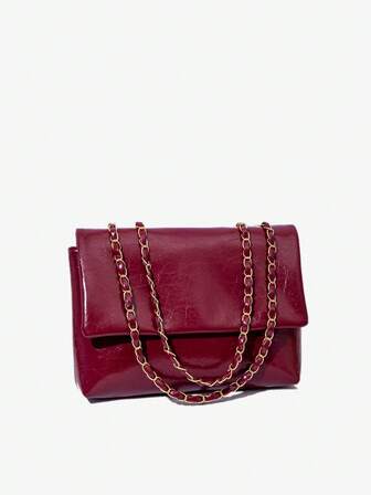 1pc Women Embossed Shoulder Tote Bag