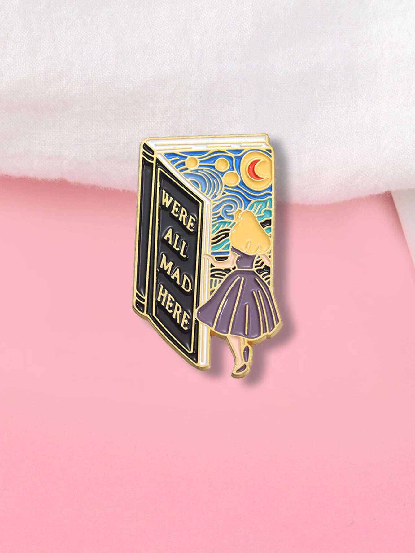 1pc Creative Black Suits, Black Hats, Cool Pins, Cartoon Brooches,Fairy