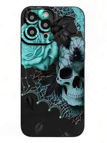 Vampire Skull Painted Anti-Drop Phone Case Compatible With IPhone 14 Pro Max, 13, 11, XR, 8, 7, Samsung Galaxy S24, A03s, A03 Core, A04, A12, A13, A14, A21s, A22, A23, A24, A32, A33, A34, A51, A52, A53, A54, A71, A72, A73, S20 FE, S21, S22, Redmi 9, 9A, 10A, 10C, Note 9, Note 10, Note 11, Note 12, 12, 12C