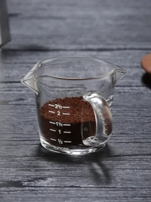 耐用硼硅酸盐玻璃量杯带手柄 - 耐热，微波炉和炉灶厨具 - 容量从 2.83 液体盎司到 17.81 液体盎司