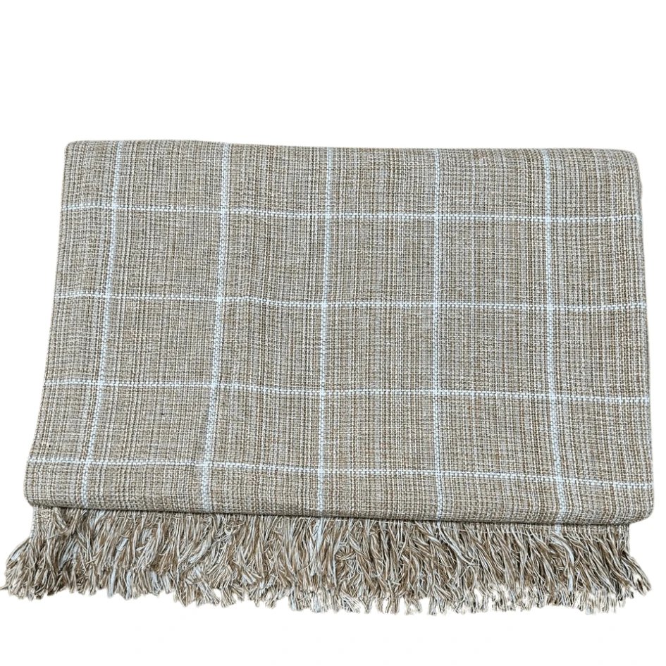 Giant Sofa Blanket Sofa Cover Type 100% Cotton - 生焦糖 - 查看 1