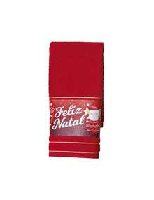 Kit 3 Jacquard Christmas Hand Towels 30x45cm - Đỏ - Xem 4