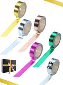 Złota taśma washi, srebrna taśma washi, złota taśma do rękodzieła, różowo-złota taśma washi, fioletowa taśma washi, samoprzylepna metalizowana taśma poliestrowa, taśma washi do bożonarodzeniowych akcentów ściennych, grafiki samochodowe, złota taśma washi, metaliczna złota taśma lustrzana do dekoracji ściennych, grafika artystyczna DIY, samoprzylepna złota taśma dekoracyjna do pakowania prezentów, dekoracja ścian, łazienka, rękodzieło