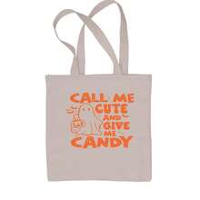 Call Me Cute And Give Me Candy Shopping Tote Bag - View 1