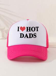 1 件印花装饰趣味网眼 Snapback 卡车司机帽，适合日常使用、户外旅行、徒步旅行、海滩 - 适合男士万圣节情人节