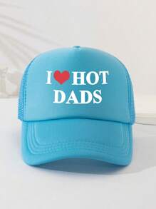 1 件印花装饰趣味网眼 Snapback 卡车司机帽，适合日常使用、户外旅行、徒步旅行、海滩 - 适合男士万圣节情人节