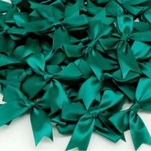 10/50 Stück große Stoff Schleifen Ornamente, Schleifen mit Schleifschwanz zum Geschenkverpacken, Weihnachts- und Party-Dekoration, gemischte Farben niedliche Schleifen Twist Tie für Süßigkeiten, Popcorn und Geschenktüten, Valentinstag