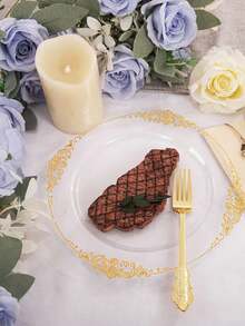 25 Peças Pratos Transparentes de 7,5 Polegadas com Padrão de Dragão para Salada de Frutas, Reutilizáveis e Laváveis, Adequados para Reuniões Familiares, Festas, Atividades ao Ar Livre, Eventos de Integração de Equipe, Presente de Natal