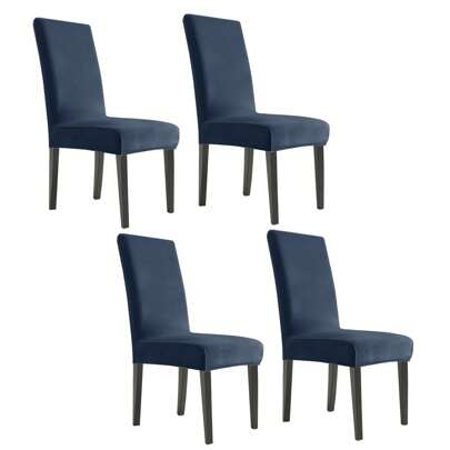  Ystyle 4-delat stolsöverdrag med sammetsrygg, universellt stolsöverdrag, elastiskt, repsäkert kattstolsöverdrag, stolsöverdrag med hög rygg, stolsöverdrag för vardagsrummet