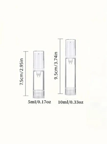 1 件/4 件/套 5ml/10ml 迷你旅行透明化妆品按压泵瓶 面霜瓶，化妆品分配器套装，真空压力瓶，便携式旅行分配器瓶带盒，适用于乳液、护肤品、眼霜、精华液、粉底护肤品，外出和旅行必备用品 洗漱包 洗漱包 洗漱旅行包 化妆品收纳 海滩 沙滩包 度假 节日必需品 学校用品 女士 大学 宿舍 浴室 露营 配件 女士香水 香水 - 無色 - 查看 9