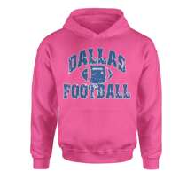 Dallas Distressed Football Youth-Sized Hoodie - Tie-dye pacific - View 4