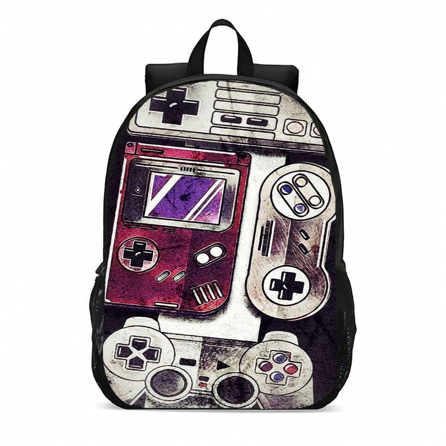 Youth Backpack Children's Game Controller Back To School Promotion - màu đen - Xem 1