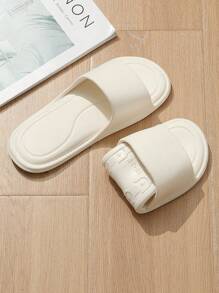 可折叠女士拖鞋，便携式旅行酒店拖鞋，高品质EVA材质非一次性防滑浴室拖鞋，男女通用尺码36-45，白色和粉色