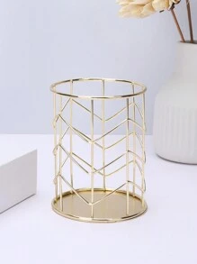 1pc Nordic Style Metal Iron Pen Holder #1pc Shipped,Room Decor - Gold - View 3