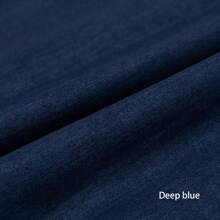 一米弹力牛仔布（纬向略有弹性），DIY 缝纫面料，适合手工制作、工艺和预洗牛仔布材料。柔软亲肤，预切 39 英寸 * 57 英寸。面料以米为单位测量。适用于牛仔裤、夹克、连衣裙、裙子、短裤、夏装、修补和帽子等 - 100cm*145cm - 查看 13