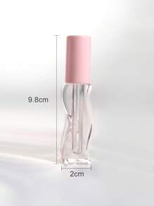 1 件 2.5ML 粉色波浪设计空唇彩管容器，化妆品润唇膏瓶（可再填充，不含唇彩） - 粉色 - 查看 7