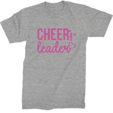 Cheerleader Heart Love Mens T-Shirt - 黃色 - 查看 5