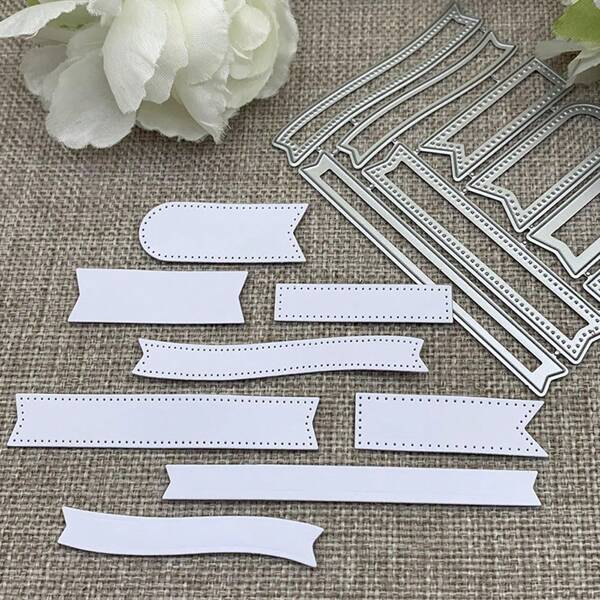 1 pieza Plantilla troquelada de metal para manualidades de scrapbooking - Molde de plantilla decorativa para artesanía