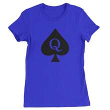 Queen Of Spades QOS Hotwife  Womens T-Shirt - 黃色 - 查看 5