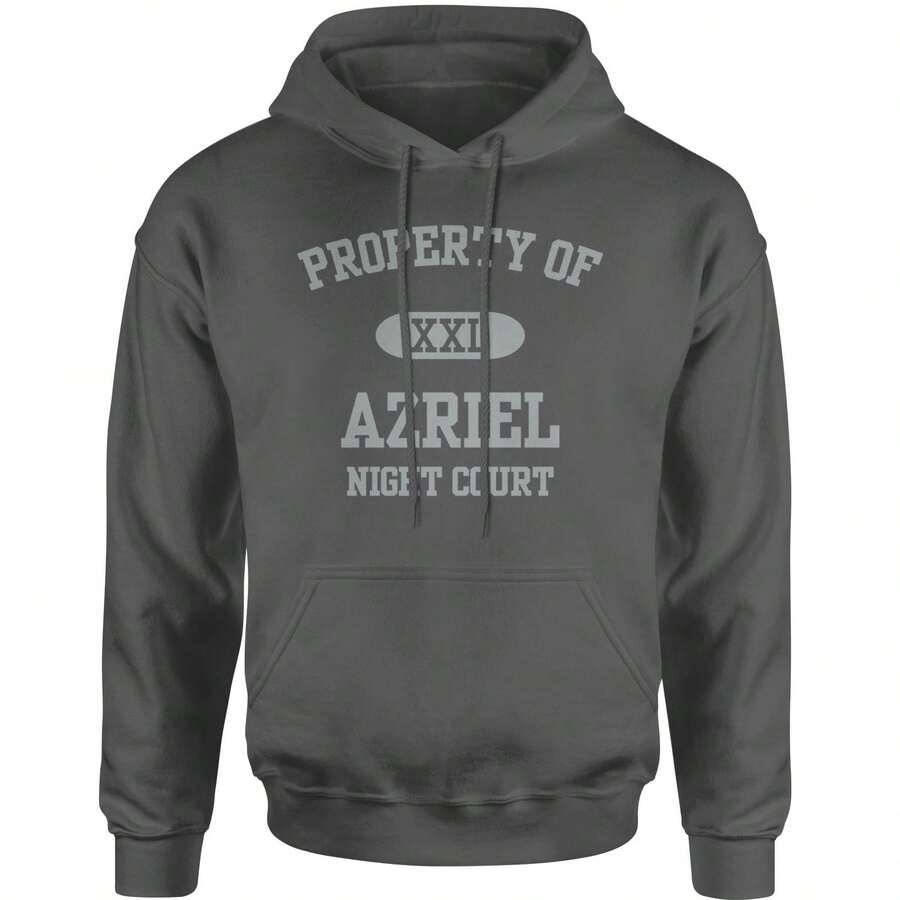 Property Of Azriel ACOTAR Adult Hoodie Sweatshirt - Màu xám than - Xem 1