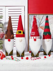 4 gói Vỏ chai rượu Gnome Giáng sinh, Đồ trang trí Giáng sinh bằng vải nhung Santa Scandinavian, Đồ trang trí bàn ăn năm mới, Quà tặng tiệc, Bộ quà tặng chai, Trang trí nhà cửa, Nhà hàng, Quán bar, Quán cà phê, Đám cưới, Trang trí tiệc, Quà tặng bạn bè, Quà tặng Giáng sinh, Quà tặng năm mới., Quà tặng Giáng sinh, Giáng sinh vui vẻ - Nhiều màu - Xem 1
