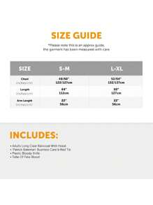 I LOVE FANCY DRESS 5pc Mens Psycho Halloween Costume Raincoat Business Card Fake Blood Tie And Fake Knife TV Movie Outfit Patrick Bateman Inspired American Psycho - 白色 - 查看 6