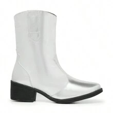 Western Cano Medio Women's Boot - 銀色 - 查看 5