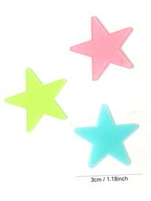 100 قطعة/50 قطعة ملصقات نجوم تضيء في الظلام، يتطلب هذا المنتج امتصاص الضوء أو ضوء الشمس قبل الإضاءة في البيئة المظلمة، ملصقات حائط مضيئة لغرفة الأميرة، ديكور غرفة المعيشة، ديكورات حفلات فلورسنت، ديكور حائط، ملصقات حائط - متعدد الألوان - مشاهدة 11