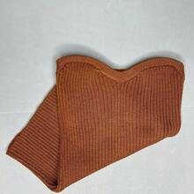 SUMMER STRAP-ON BLOUSE KNITTED MODAL NEW COLLECTION - Rust Brown - View 2