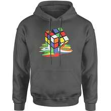 Embroidered  Pot Leaf Patch (Pocket Print) Adult Crewneck Sweatshirt - 炭灰色 - 查看 1