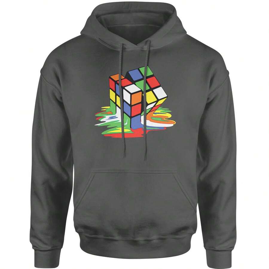 Embroidered  Pot Leaf Patch (Pocket Print) Adult Crewneck Sweatshirt - 炭灰色 - 查看 1