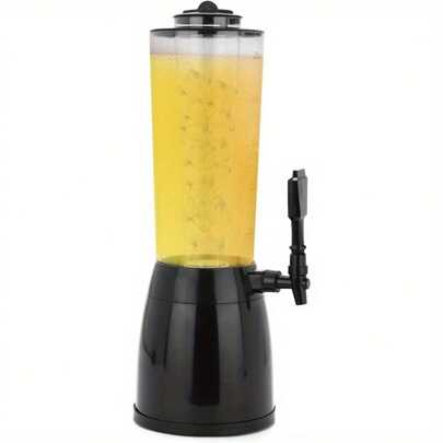 2.5L Beer Tower Plastic Ice Core Beverage Dispenser With Ice Cooler Separate Beer Drinks Dispensers With Tap For Bar Family Buffet Restaurant 23.5 X 18.5 X 52.8cm