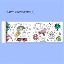 1pc 0.9m Color-Filling Drawing Paper, Large Size Scribble Paper, Coloring Painting Paper Roll, Watercolor Painting Canvas, Wall-Mountable, Non-Messy Back To School,Back To School,School Supplies