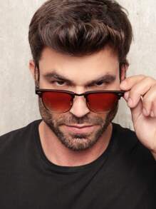 Men Fashion Glasses - Coffee Brown - View 2