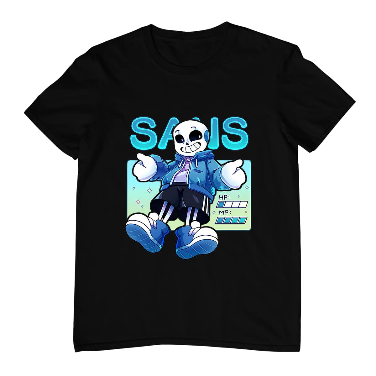 Shirt T-Shirt Undertale Game Character Sans Unisex Blouse - Negro - Ver 1