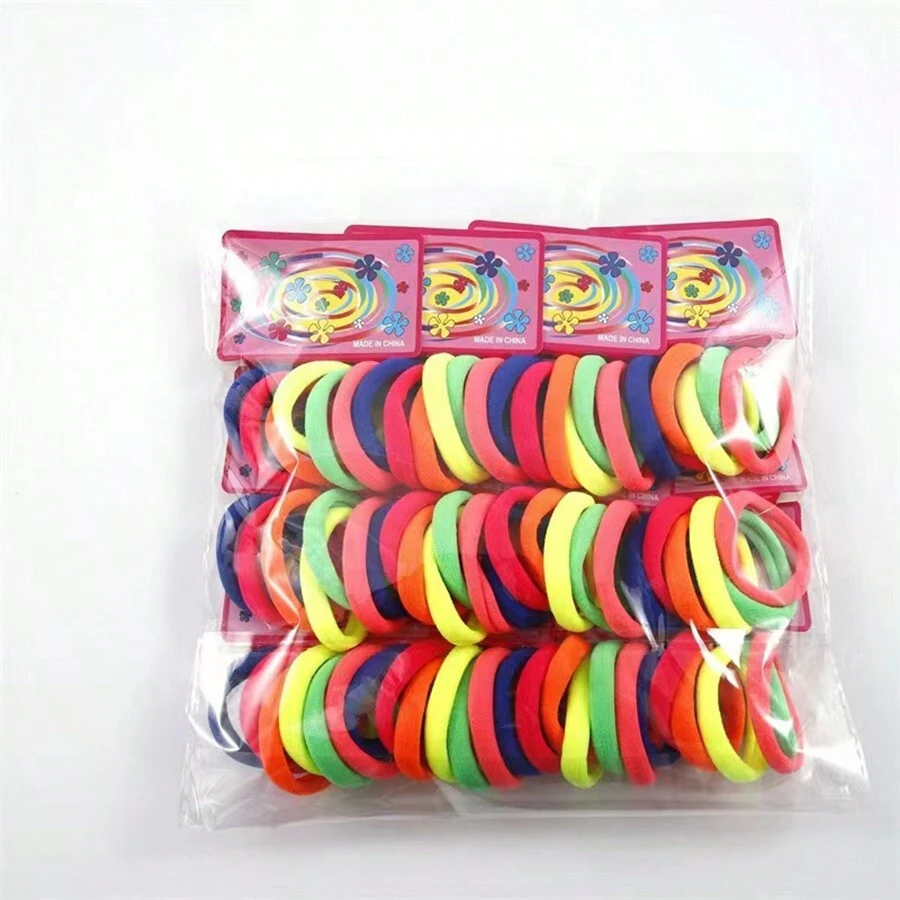 Ponytail Hair Kit For Women's Elastic Hair Scrunchie - Màu Hồng Tươi - Xem 1