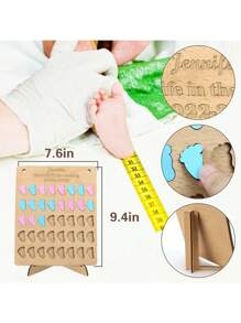 Sinh viên nữ hộ sinh đếm ngày sinh, theo dõi em bé, hộ sinh sinh con, ghi chép lại các buổi sinh nở, quà tặng cho nữ hộ sinh - Màu be - Xem 2