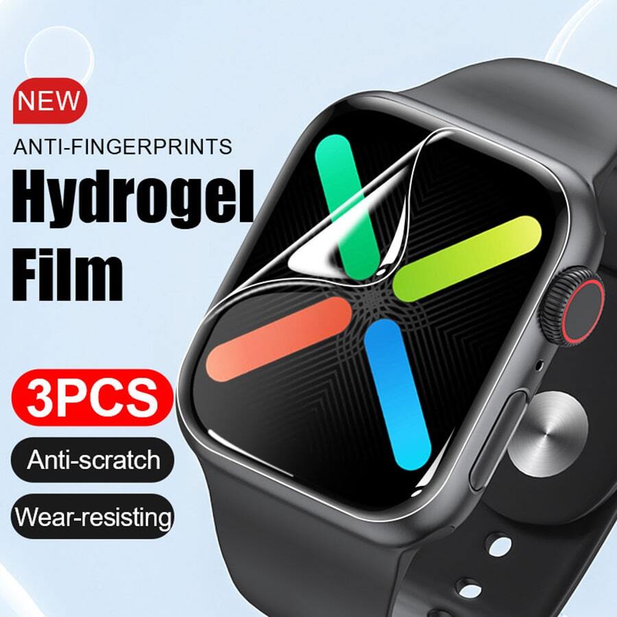 3 miếng dán bảo vệ màn hình đồng hồ, chống bụi, màng bảo vệ - Trong sáng - Xem 1