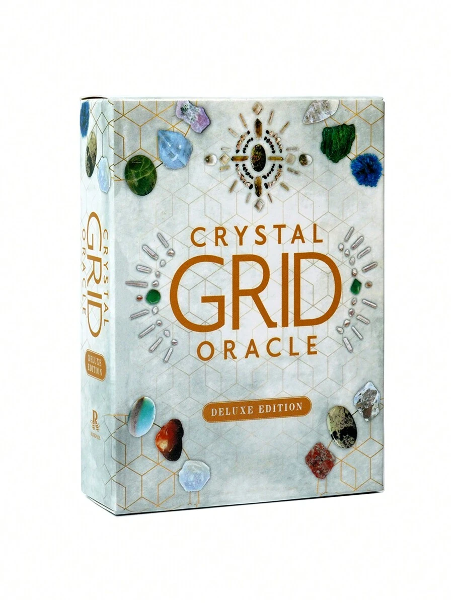 1set Crystal Grid Oracle Expand Your Self Awareness From The Crystal Kingdom Tarot Cards, Dowsing Rods, Angle Cards, Board Games For Teens, Manifestation, Crystal Meaning Cards, Shaman, Grid Paper, Tarot Art - Multicolor - View 1