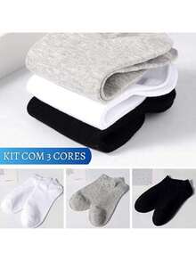 Kit 12 Pairs Of Men's And Women's Ankle Socks - Nhiều màu - Xem 4