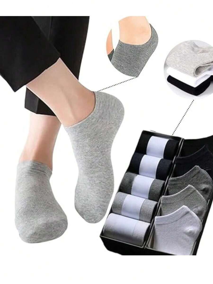 Kit 12 Pairs Of Men's And Women's Ankle Socks - Nhiều màu - Xem 1