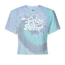 My Heart Is On That Race Track Cropped T-Shirt