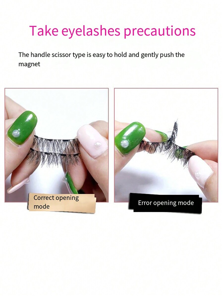 Eyelash Kit Reusable GlueFree False Lashes With Applicator