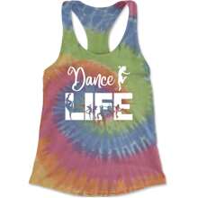 Dance Life Silhouette Dancers Racerback Tank Top For Women