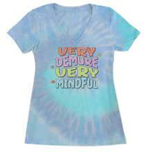 Very Demure, Very Mindful Ladies V-Neck T-Shirt