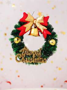 5/10Pcs Christmas Wreath Mini Wreaths Small Miniature Hanging Garland Artificial Crafts Tree Decorations Holiday Decoration,Christmas